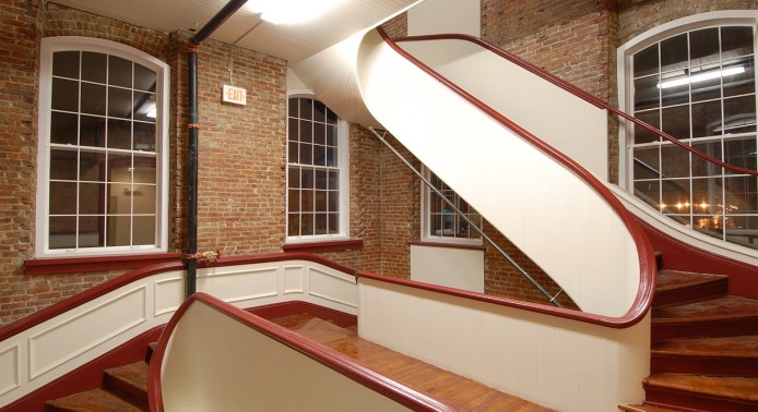 Staircase and Exposed Brick