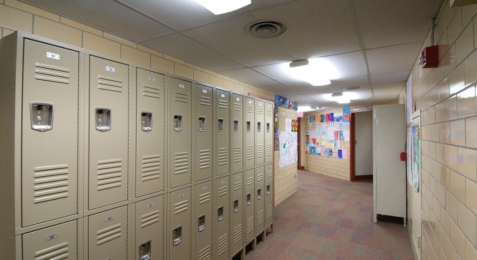 Hallway with Lockers