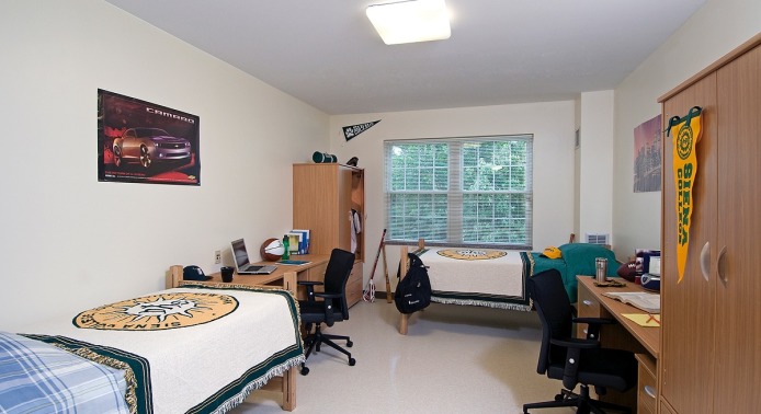 Dorm Room with Two Beds