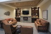 Living Room with Fireplace at Peregrine Senior Living at Colonie