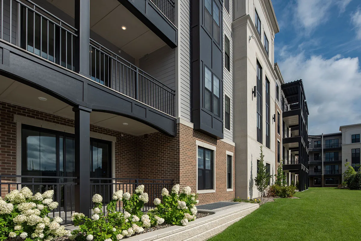 balconies on apartment building