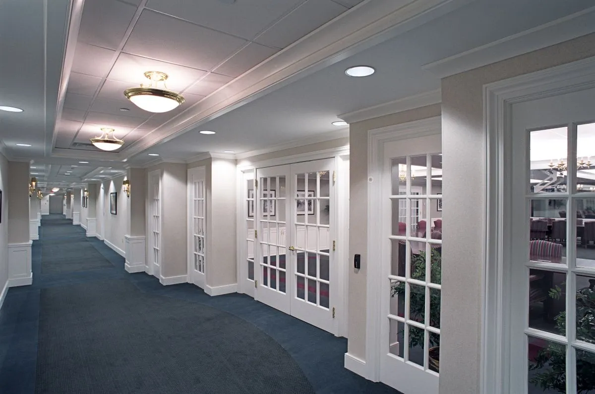 MVP Health Plan Headquarters hallway with white doorframes