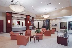 MVP Health Plan Headquarters lobby with seating