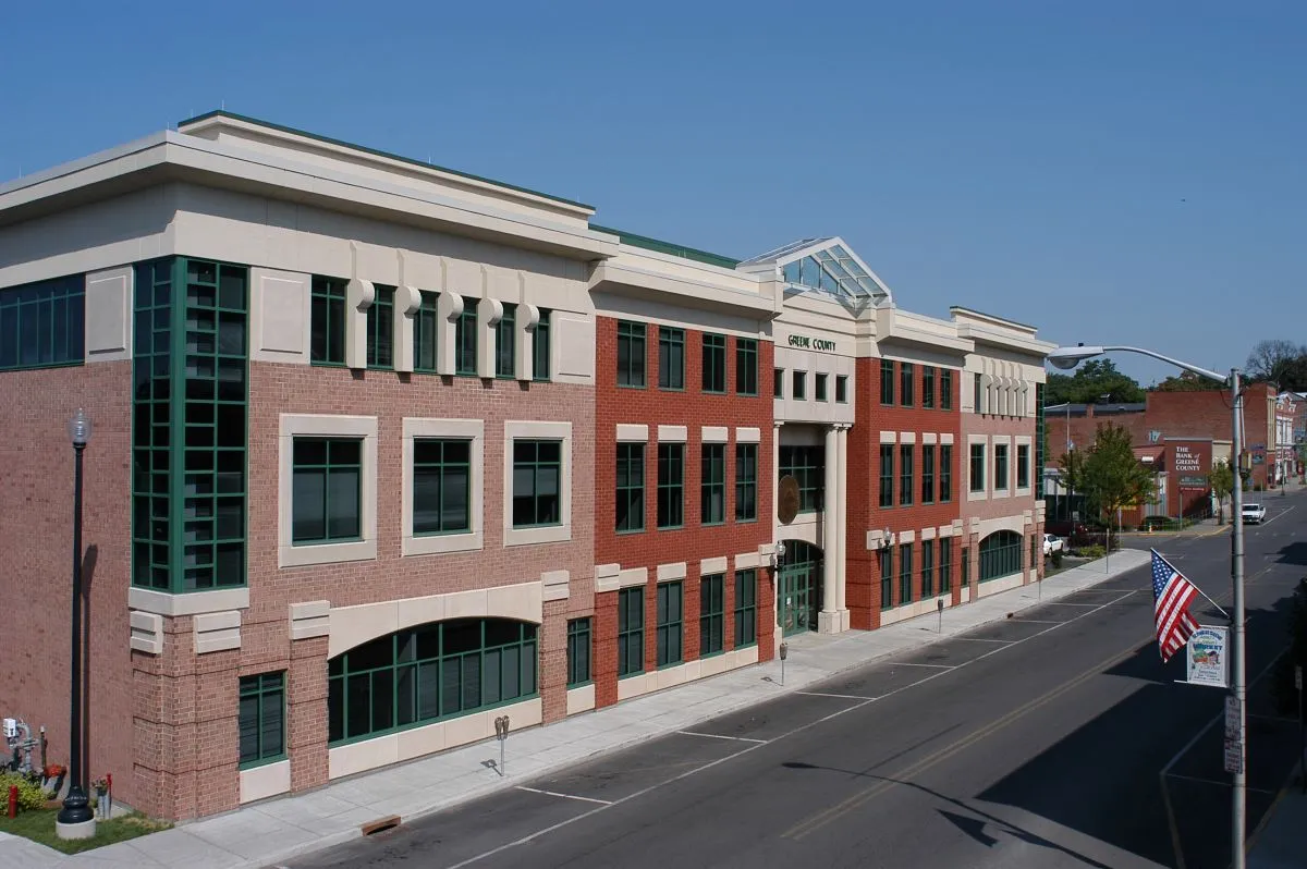 Greene County Office brick building exterior