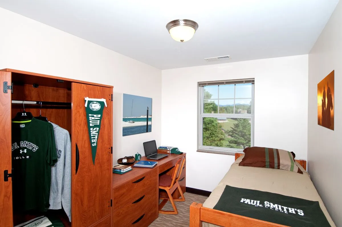 Paul Smith’s College dorm room interior