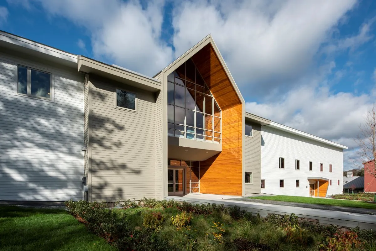 Darrow School front entrance exterior