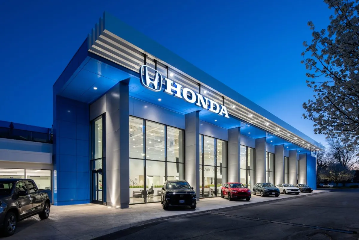 Mohawk Honda Blue exterior with large windows
