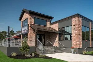 Warehouse Grill and BBQ entrance and stairway