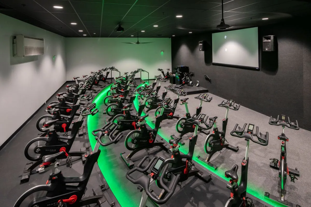 Vent Fitness cycling room