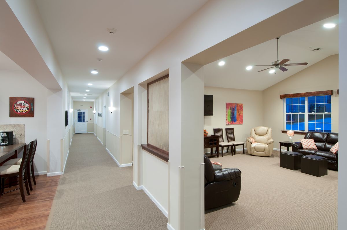 Living Resources Smart House hallway and living room