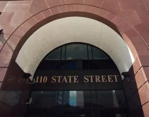 NYS Office of the Comptroller entry archway