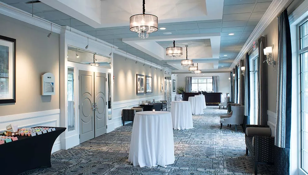 banquet center hallway