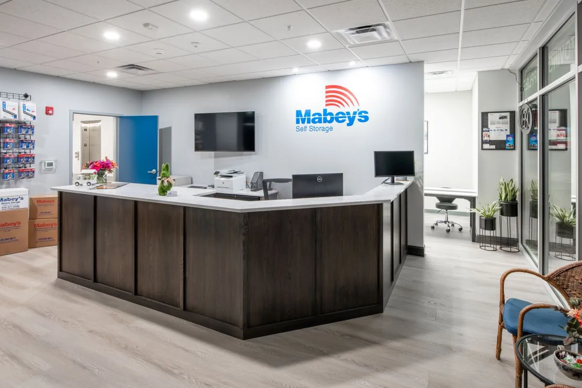 Mabey's Storage facility front desk